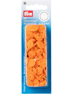 Conjunto de 30 botões de pressão Color Snaps 12,4 mm - Laranja