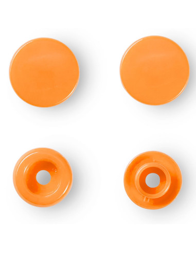 Conjunto de 30 botões de pressão Color Snaps 12,4 mm - Laranja