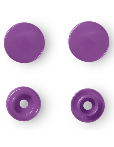 Conjunto de 30 botões de pressão Color Snaps 12,4 mm - Violeta ametista