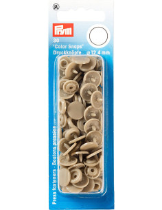 Conjunto de 30 botões de pressão Color Snaps 12,4 mm - Champanhe