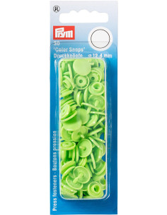 Conjunto de 30 botões de pressão Color Snaps 12,4 mm - Verde maçã
