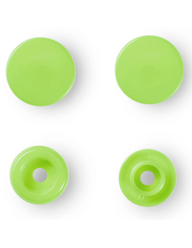 Conjunto de 30 botões de pressão Color Snaps 12,4 mm - Verde maçã