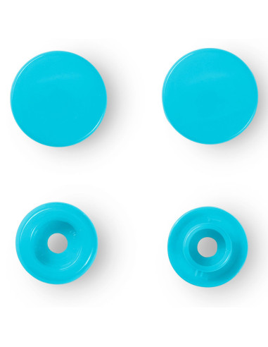 Conjunto de 30 botões de pressão Color Snaps 12,4 mm - Turquesa escuro