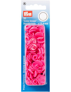 Conjunto de 30 botões de pressão Color Snaps 12,4 mm - Fúcsia