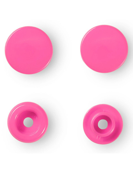 Conjunto de 30 botões de pressão Color Snaps 12,4 mm - Fúcsia