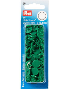 Conjunto de 30 botões de pressão Color Snaps 12,4 mm - Verde relva