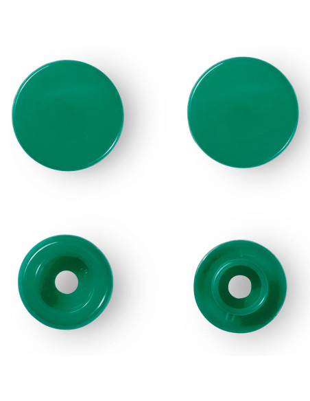 Conjunto de 30 botões de pressão Color Snaps 12,4 mm - Verde relva