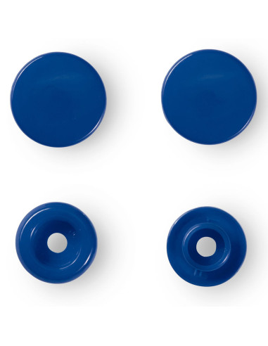 Conjunto de 30 botões de pressão Color Snaps 12,4 mm - Azul escuro