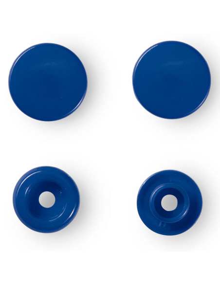 Conjunto de 30 botões de pressão Color Snaps 12,4 mm - Azul escuro