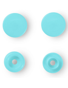 Conjunto de 30 botões de pressão Color Snaps 12,4 mm - Turquesa claro 2