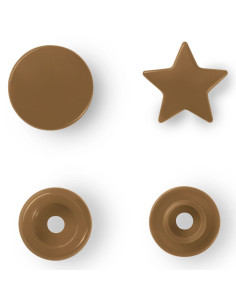 Conjunto de 30 botões de pressão Color Snaps Estrelas 12,4 mm - Ouro 2