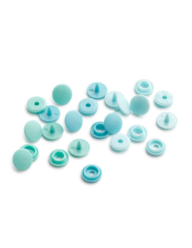Conjunto de 36 botões de pressão Color Snaps Mini 9 mm - Tons de Verde
