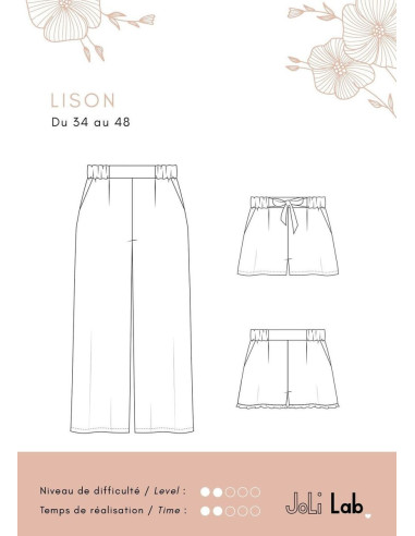 Molde de calça Lison - Joli Lab