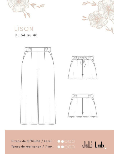 Molde de calça Lison - Joli Lab