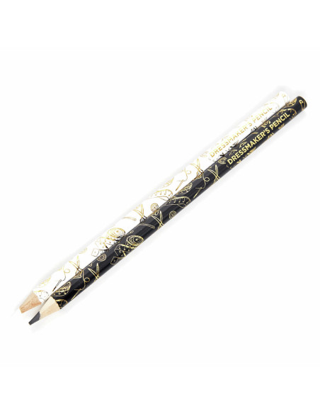 Conjunto de 2 lápis de marcação apagáveis com água - Preto e branco