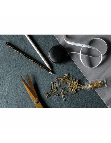 Conjunto de 2 lápis de marcação apagáveis com água - Preto e branco