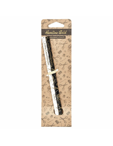 Conjunto de 2 lápis de marcação apagáveis com água - Preto e branco