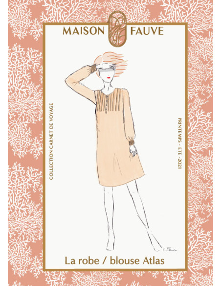 Molde de vestido, blusa Atlas - Maison Fauve
