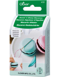 Macaron afiador de agulhas e porta-agulhas - Pistache 2