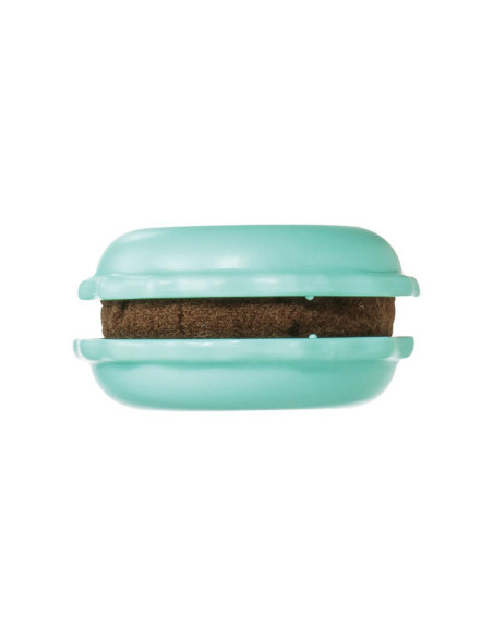 Macaron afiador de agulhas e porta-agulhas - Pistache