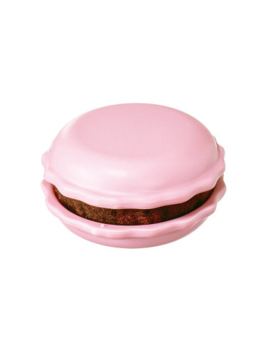 Afiador de agulhas e porta-agulhas de macaron - Framboesa
