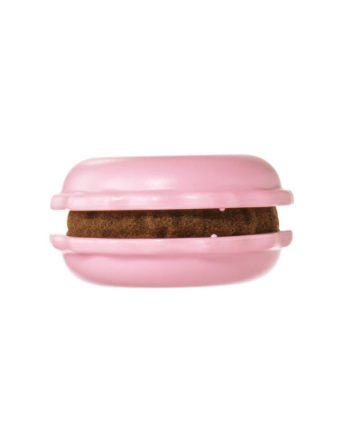 Afiador de agulhas e porta-agulhas de macaron - Framboesa