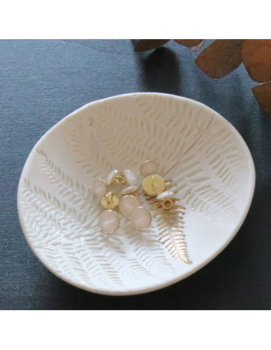 Botão de botina com glitter dourado - Branco sujo