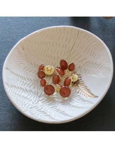 Botina com lantejoulas douradas - Caramelo