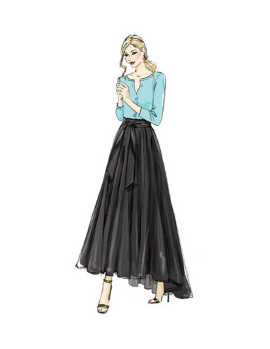 Molde de saia - Vogue 8980
