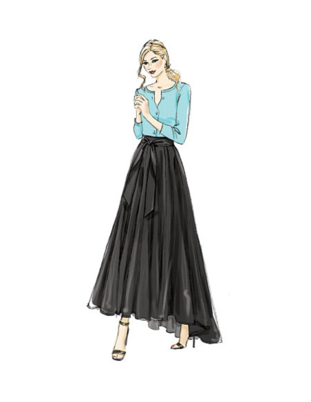 Molde de saia - Vogue 8980