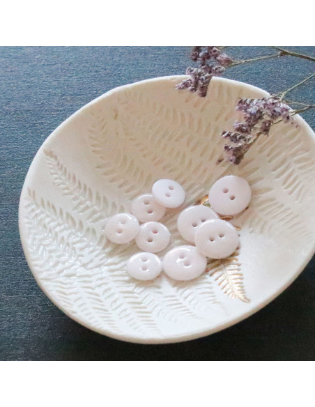 Botão glitter 2 furos - Branco sujo
