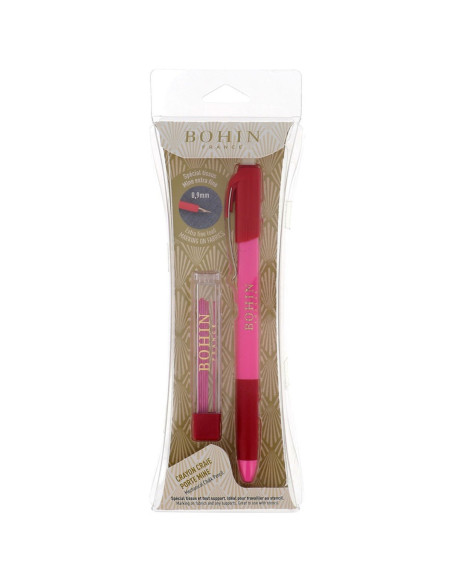 Lápis de giz porta-minas extra-fino Bohin - Rosa