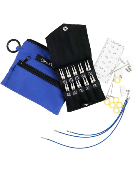 Kit de agulhas de tricô circulares Shorties Small ChiaoGoo