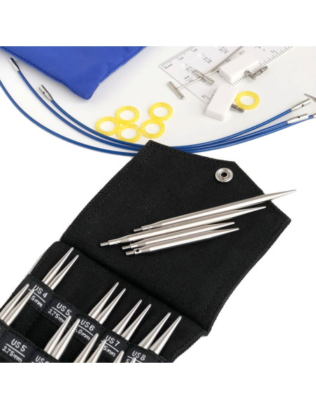 Kit de agulhas de tricô circulares Shorties Small ChiaoGoo