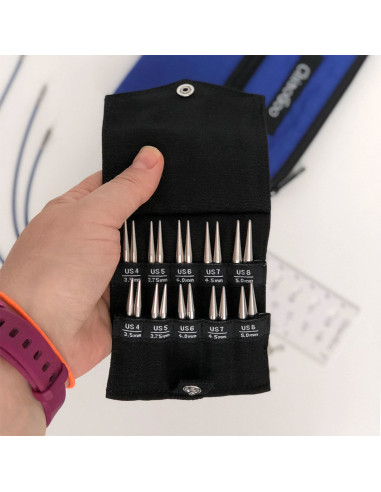 Kit de agulhas de tricô circulares Shorties Small ChiaoGoo