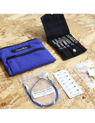 Kit de agulhas de tricô circulares Shorties Small ChiaoGoo