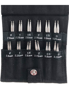 Kit de agulhas de tricô circulares Shorties Mini ChiaoGoo 2