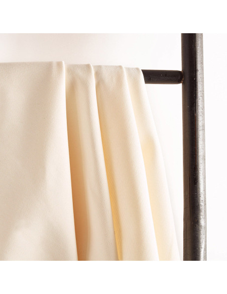 Tecido gabardine de algodão Off-white - Atelier Brunette