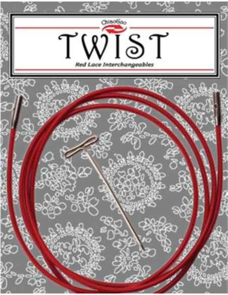 Cabo Twist RED para agulhas intercambiáveis ChiaoGoo