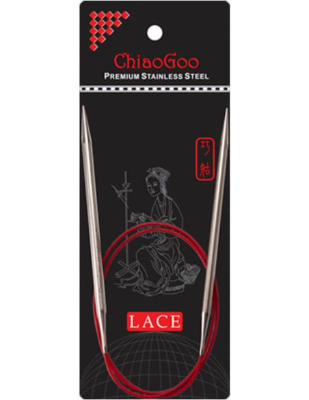 Agulhas circulares fixas Red Lace ChiaoGoo