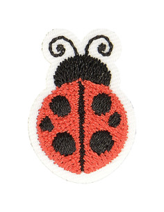 Emblema termocolante joaninha - Vermelho