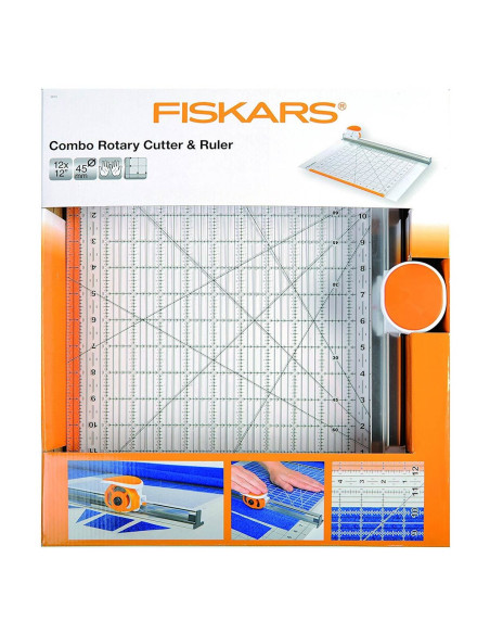 Cortador rotativo combinado e régua 12" x 12" Fiskars
