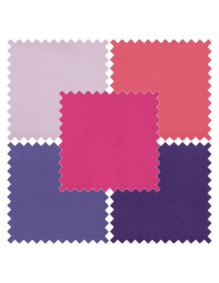 Conjunto de 5 cupões Fat Quarter - Blush