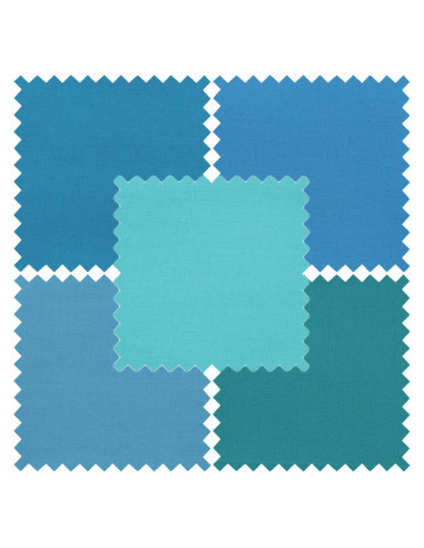 Conjunto de 5 cupões Fat Quarter - Seaside