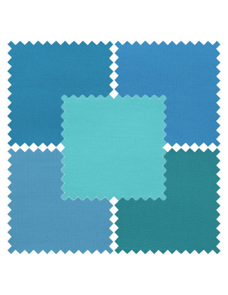 Conjunto de 5 cupões Fat Quarter - Seaside
