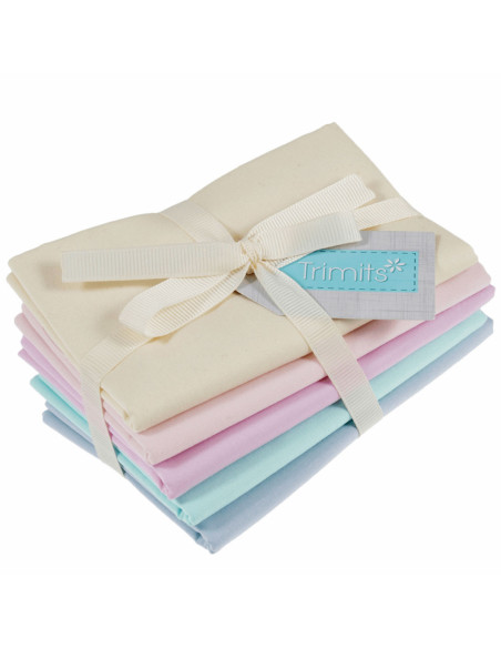 Conjunto de 5 cupões Fat Quarter - Pastel