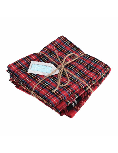 Conjunto de 4 retalhos Fat Quarter - Tartan