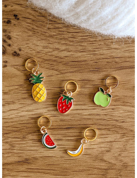 Conjunto de 5 marcadores de malha - Frutado