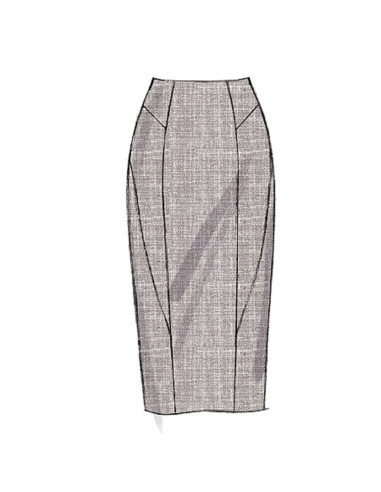 Molde de saia - Vogue 8750