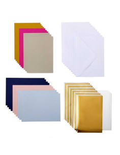 Conjunto de 10 cartões com envelopes R30 especial Foil Cricut 2